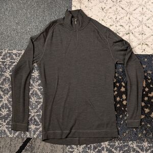 Men's Green Half-Zip Sweater